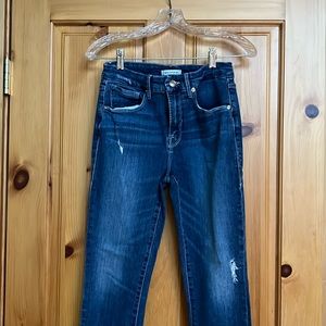 GOOD AMERICAN Good Legs Size 28 High-Waist Skinny Jeans Stretchy Blue